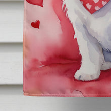 Load image into Gallery viewer, Coton de Tulear My Valentine House Flag