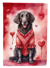 Load image into Gallery viewer, Curly-Coated Retriever My Valentine House Flag