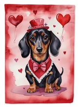 Load image into Gallery viewer, Dachshund My Valentine House Flag