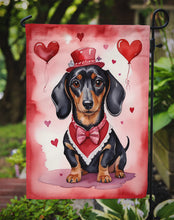 Load image into Gallery viewer, Dachshund Valentine’s Day Garden Flag – Dog-Themed Heart Yard Decor