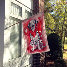 Load image into Gallery viewer, Dalmatian My Valentine House Flag