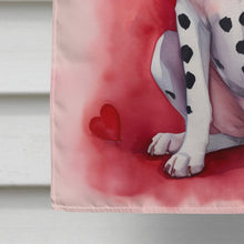 Load image into Gallery viewer, Dalmatian My Valentine House Flag