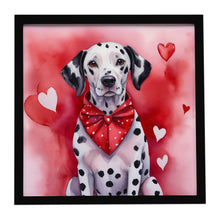 Load image into Gallery viewer, Dalmatian My Valentine Framed Metal Print