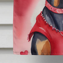 Load image into Gallery viewer, Doberman Pinscher My Valentine House Flag