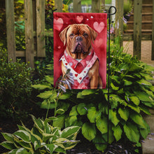 Load image into Gallery viewer, Dogue de Bordeaux Valentine’s Day Garden Flag – Dog-Themed Heart Yard Decor