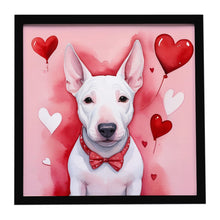 Load image into Gallery viewer, English Bull Terrier My Valentine Framed Metal Print