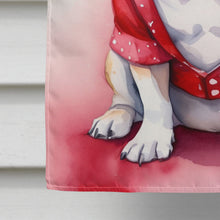 Load image into Gallery viewer, English Bulldog My Valentine House Flag