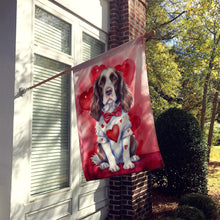 Load image into Gallery viewer, English Springer Spaniel My Valentine House Flag