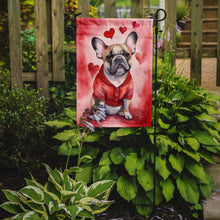 Load image into Gallery viewer, French Bulldog Valentine’s Day Garden Flag – Dog-Themed Heart Yard Decor