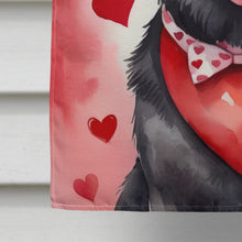 Load image into Gallery viewer, Black German Shepherd My Valentine House Flag