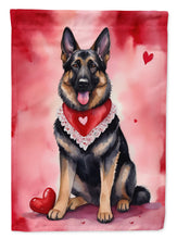 Load image into Gallery viewer, German Shepherd Valentine’s Day Garden Flag – Dog-Themed Heart Yard Decor
