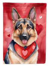 Load image into Gallery viewer, German Shepherd My Valentine House Flag
