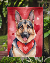 Load image into Gallery viewer, German Shepherd Valentine’s Day Garden Flag – Dog-Themed Heart Yard Decor