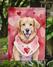 Load image into Gallery viewer, Golden Retriever Valentine’s Day Garden Flag – Dog-Themed Heart Yard Decor