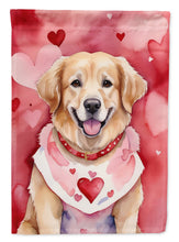 Load image into Gallery viewer, Golden Retriever Valentine’s Day Garden Flag – Dog-Themed Heart Yard Decor