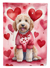 Load image into Gallery viewer, Goldendoodle My Valentine House Flag