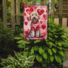 Load image into Gallery viewer, Goldendoodle Valentine’s Day Garden Flag – Dog-Themed Heart Yard Decor
