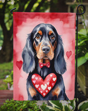 Load image into Gallery viewer, Gordon Setter Valentine’s Day Garden Flag – Dog-Themed Heart Yard Decor