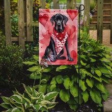 Load image into Gallery viewer, Great Dane Valentine’s Day Garden Flag – Dog-Themed Heart Yard Decor