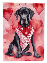 Load image into Gallery viewer, Great Dane Valentine’s Day Garden Flag – Dog-Themed Heart Yard Decor