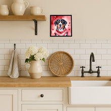 Load image into Gallery viewer, Greater Swiss Mountain Dog My Valentine Framed Metal Print