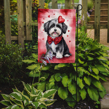 Load image into Gallery viewer, Havanese Valentine’s Day Garden Flag – Dog-Themed Heart Yard Decor