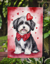 Load image into Gallery viewer, Havanese Valentine’s Day Garden Flag – Dog-Themed Heart Yard Decor