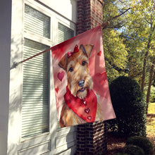 Load image into Gallery viewer, Irish Terrier My Valentine House Flag