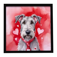 Load image into Gallery viewer, Irish Wolfhound My Valentine Framed Metal Print