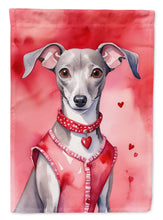 Load image into Gallery viewer, Italian Greyhound My Valentine House Flag