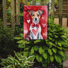Load image into Gallery viewer, Jack Russell Terrier Valentine’s Day Garden Flag – Dog-Themed Heart Yard Decor
