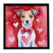 Load image into Gallery viewer, Jack Russell Terrier My Valentine Framed Metal Print