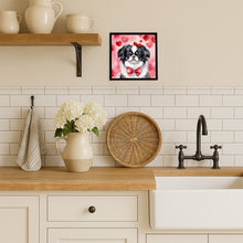 Load image into Gallery viewer, Japanese Chin My Valentine Framed Metal Print