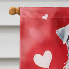 Load image into Gallery viewer, Kerry Blue Terrier My Valentine House Flag