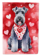 Load image into Gallery viewer, Kerry Blue Terrier My Valentine House Flag