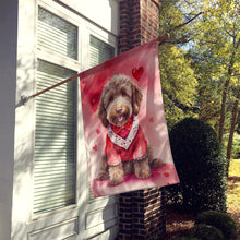 Load image into Gallery viewer, Labradoodle My Valentine House Flag