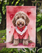 Load image into Gallery viewer, Labradoodle Valentine’s Day Garden Flag – Dog-Themed Heart Yard Decor