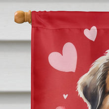 Load image into Gallery viewer, Leonberger My Valentine House Flag