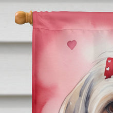 Load image into Gallery viewer, Lhasa Apso My Valentine House Flag