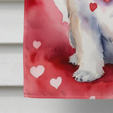 Load image into Gallery viewer, Lhasa Apso My Valentine House Flag