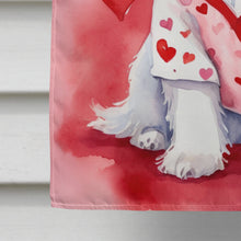 Load image into Gallery viewer, Maltese My Valentine House Flag