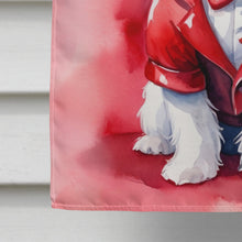 Load image into Gallery viewer, Maltese My Valentine House Flag