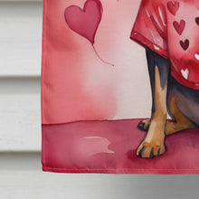 Load image into Gallery viewer, Manchester Terrier My Valentine House Flag