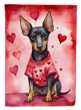 Load image into Gallery viewer, Manchester Terrier My Valentine House Flag