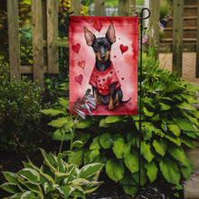 Load image into Gallery viewer, Manchester Terrier Valentine’s Day Garden Flag – Dog-Themed Heart Yard Decor