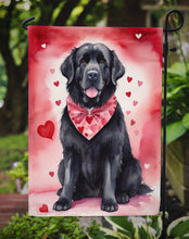 Load image into Gallery viewer, Newfoundland Valentine’s Day Garden Flag – Dog-Themed Heart Yard Decor