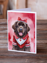 Load image into Gallery viewer, Newfoundland My Valentine Greeting Cards - Blank Note Cards – 8-Pack of Artist-Designed Cards with Envelopes