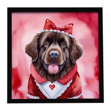 Load image into Gallery viewer, Newfoundland My Valentine Framed Metal Print