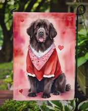 Load image into Gallery viewer, Newfoundland Valentine’s Day Garden Flag – Dog-Themed Heart Yard Decor