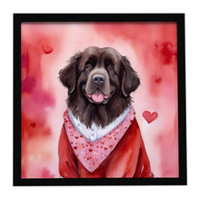 Load image into Gallery viewer, Newfoundland My Valentine Framed Metal Print